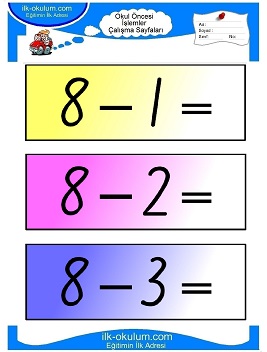 Çocuklar İçin toplam işlemi yaprak testleri 
